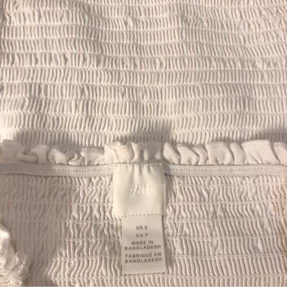 white H&M smocked tube top - Picture 3 of 3